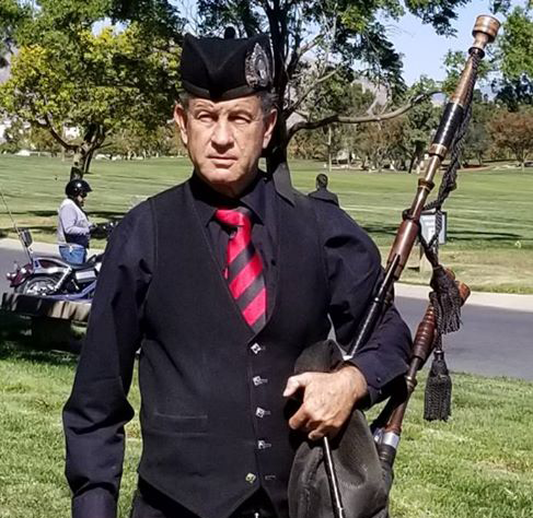 Forrest Cormany bagpiper starting at age 11